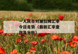 一人民币对迪拉姆汇率今日走势（最新汇率查询及分析）