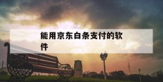 能用京东白条支付的软件