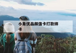 小象优品颜值卡打款绑卡