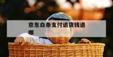 京东白条支付退货钱退哪