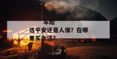 
       车险选平安还是人保？在哪里买合适？
     