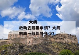 
       大病救助去哪里申请？大病救助一般能补多少？
     