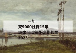 
       一年交9000社保15年退休可以领多少养老金2023
     