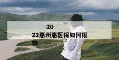 
       2022惠州惠医保如何报销
     