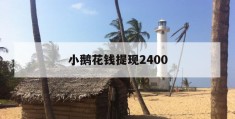 小鹅花钱提现2400