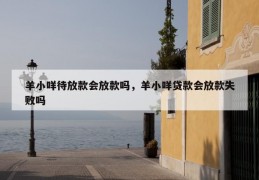 羊小咩待放款会放款吗，羊小咩贷款会放款失败吗