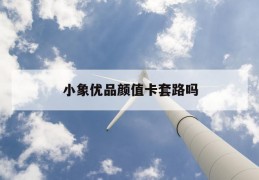 小象优品颜值卡套路吗