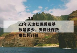 
       2023年天津社保缴费基数是多少，天津社保费用如何计算
     