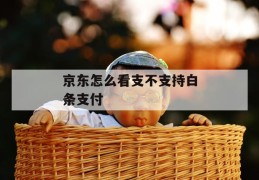 京东怎么看支不支持白条支付