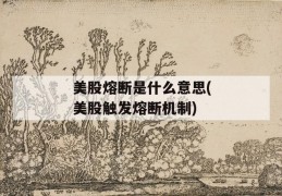 美股熔断是什么意思(美股触发熔断机制)