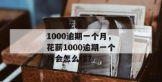 
       花薪1000逾期一个月，花薪1000逾期一个月会怎么样？
     