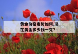 黄金价格走势如何,现在黄金多少钱一克？