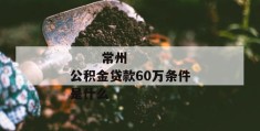 
       常州公积金贷款60万条件是什么
     