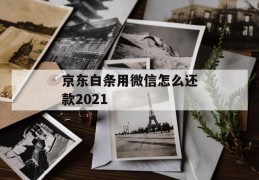 京东白条用微信怎么还款2021