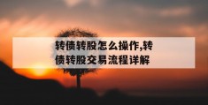 转债转股怎么操作,转债转股交易流程详解