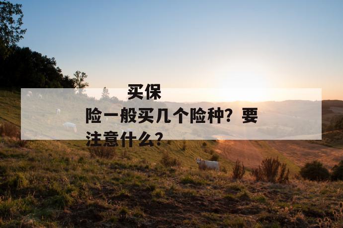 
  买保险一般买几个险种？要注意什么？
 第1张