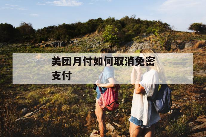 美团月付如何取消免密支付 第1张