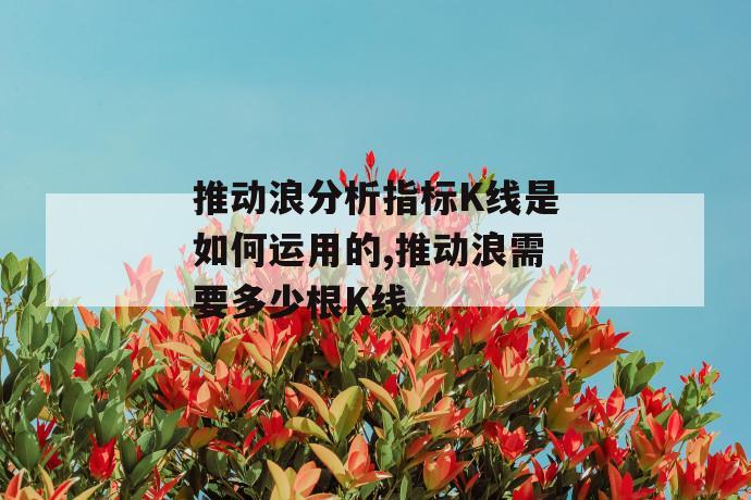 推动浪分析指标k线是如何运用的,推动浪需要多少根k线 第1张