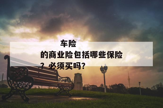 
       车险的商业险包括哪些保险？必须买吗？
     