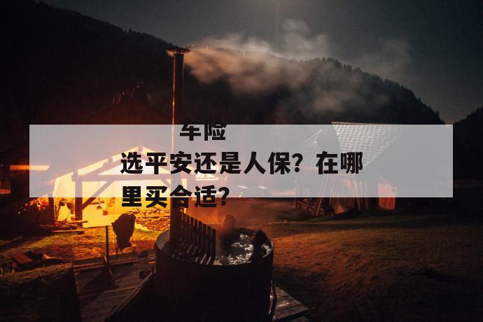 
       车险选平安还是人保？在哪里买合适？
     