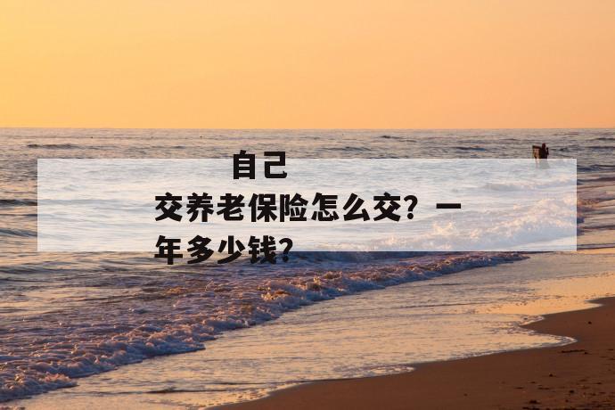 
       自己交养老保险怎么交？一年多少钱？
     