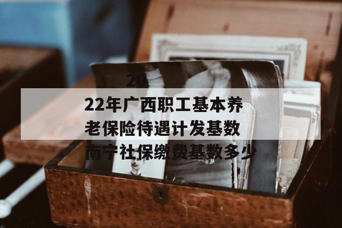 
       2022年广西职工基本养老保险待遇计发基数 南宁社保缴费基数多少
     