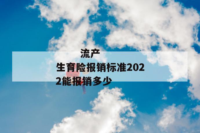 
       流产生育险报销标准2022能报销多少
     